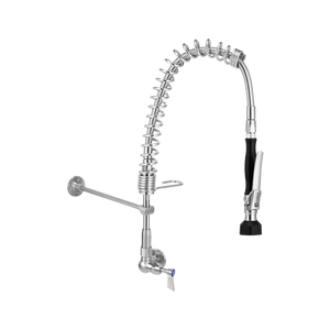 Compact Stainless Steel Single Wall Mount Pre-Rinse - Stainless Steel