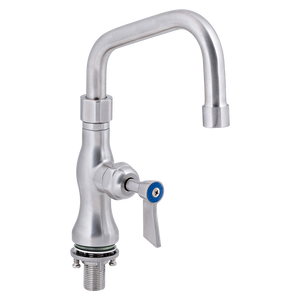 Stainless Steel Single Bench Mount Tap Body with 8-inch Spout - Stainless Steel