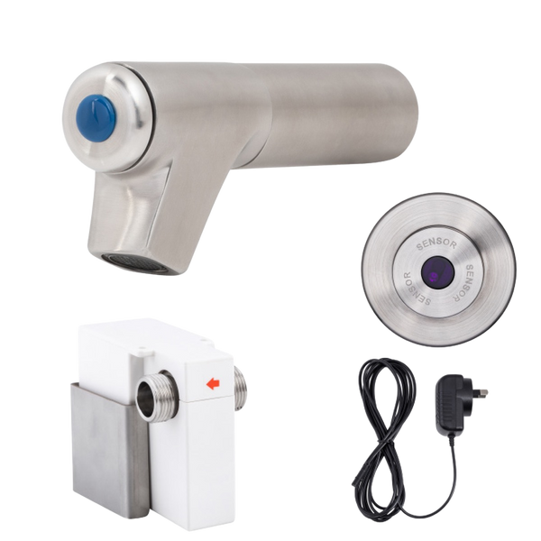 Bib Tap with Wall-Mount Sensor Mains Operated