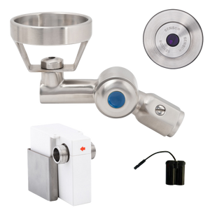 45 Degree Wall-Mount Sensor Bubbler with Metal Mouthguard Battery Operated - Stainless Steel