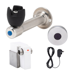 90 Degree Silicone Mouthguard Bubbler with Hob-Mount Sensor  Mains Operated - Stainless Steel