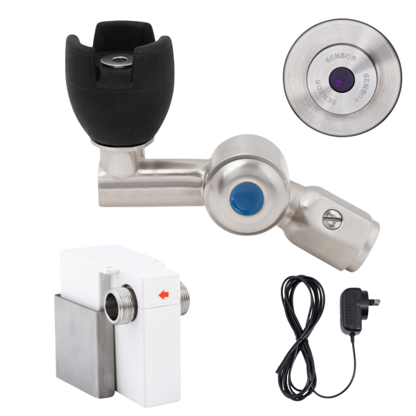 45 Degree Silicone Mouthguard Bubbler with Wall-Mount Sensor Mains Operated
