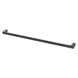 Gloss Single Towel Rail 800mm Brushed Carbon - Brushed Carbon