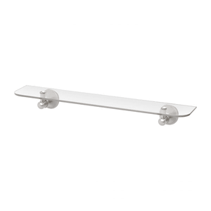 Nostalgia Glass Shelf Brushed Nickel - Brushed Nickel