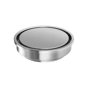 Phoenix Point Drain Round 100mm Outlet 90mm   Stainless Steel - Stainless Steel