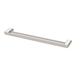 Nuage Double Towel Rail 600mm  Brushed Nickel - Brushed Nickel