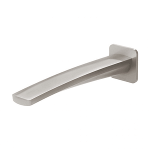 Mekko Wall Basin Outlet 200mm Brushed Nickel - Brushed Nickel