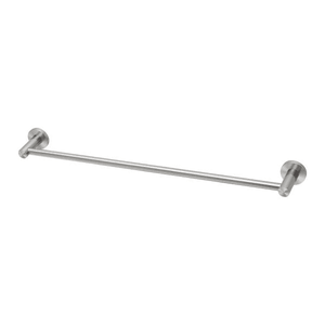 Radii SS 316 Single Towel Rail Round Plate 600mm  Stainless Steel - Stainless Steel
