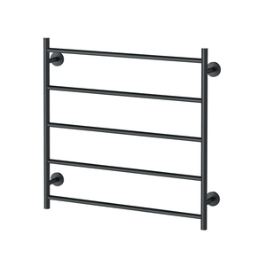 Radii Heated Towel Ladder 750mm x 740mm Matte Black - Matte Black