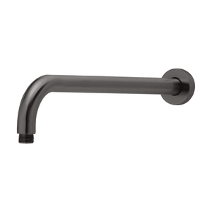 Vivid Shower Arm 400mm Round Brushed Carbon - Brushed Carbon