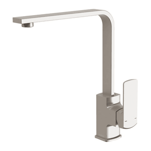 Teva Sink Mixer 200mm Squareline Brushed Nickel - Brushed Nickel