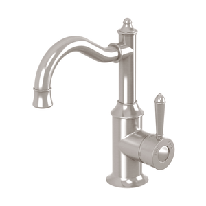 Nostalgia Basin Mixer 160mm Shepherds Crook Brushed Nickel - Brushed Nickel