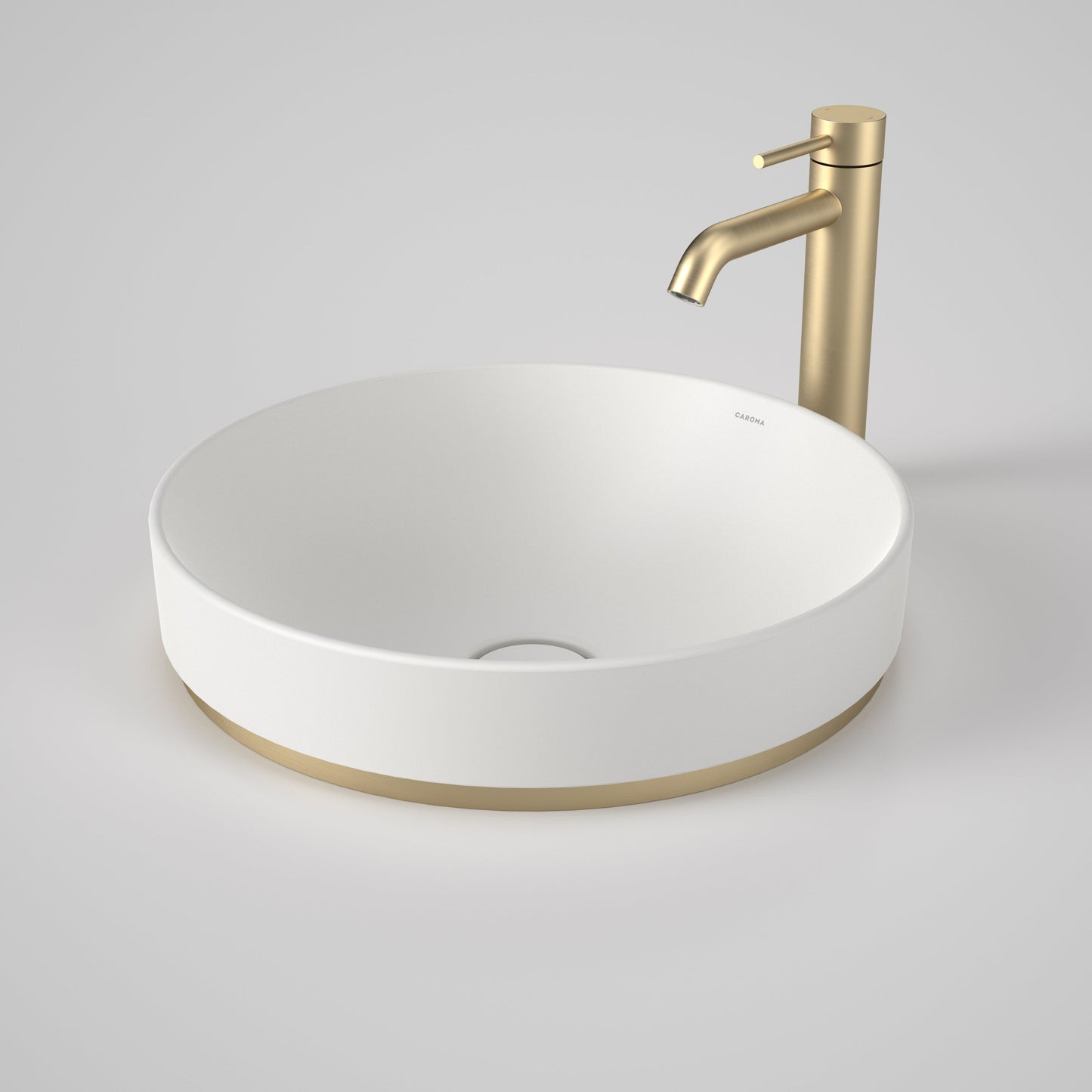 Liano II 400mm Round Basin Dress Ring Brushed Brass