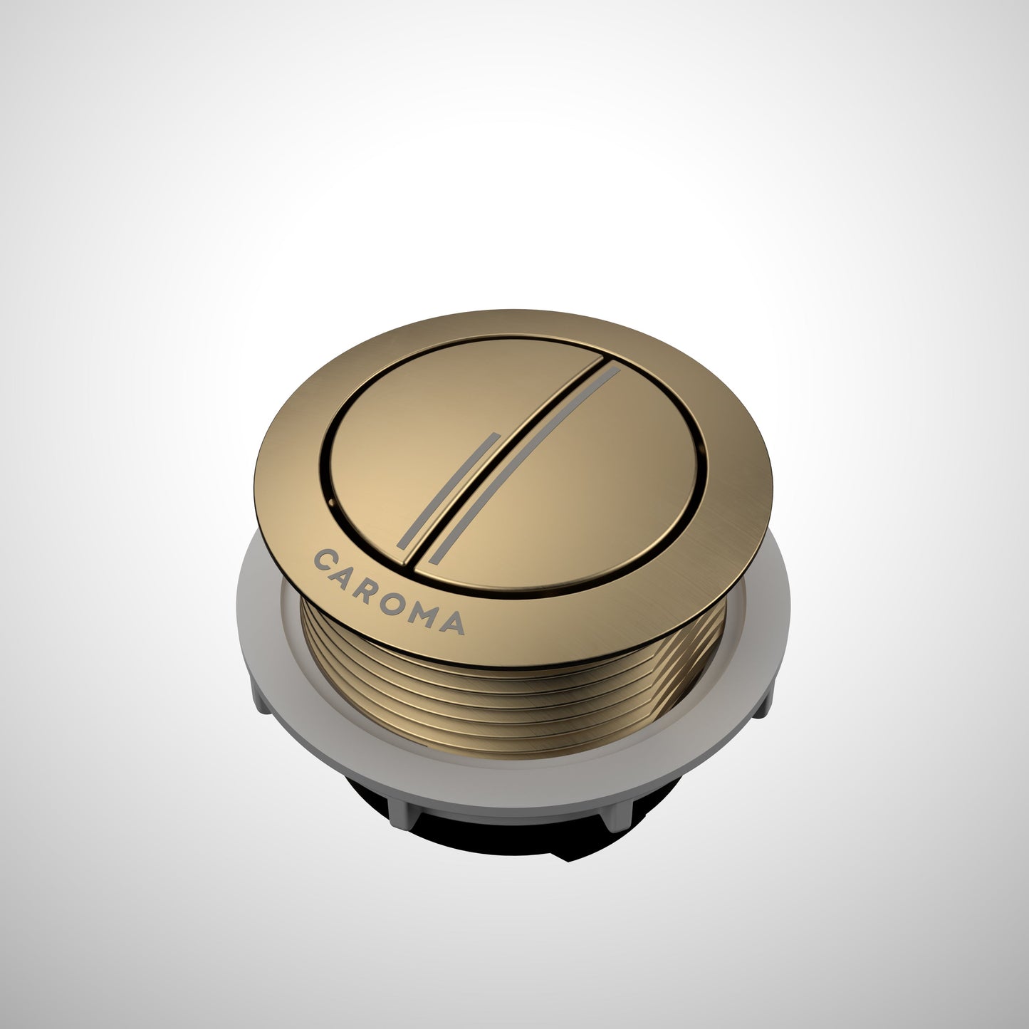 Urbane II Wall Faced Close Coupled Flush Button Brushed Brass