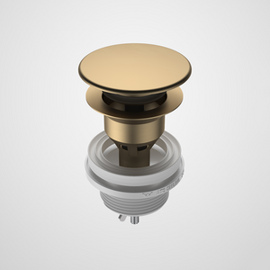 Urbane II Basin Dome Pop-Up Plug & Waste Brushed Brass - Brushed Brass