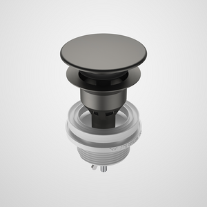 Urbane II Basin Dome Pop-Up Plug & Waste Gunmetal - Gunmetal