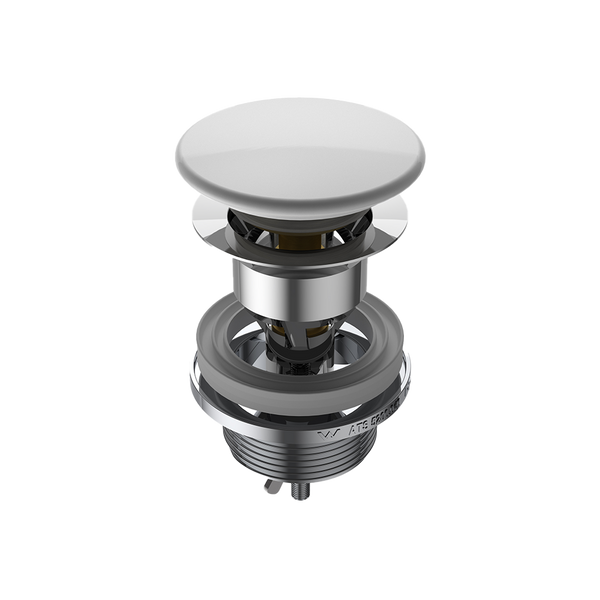 Urbane II Ceramic Basin Dome Pop-Up Plug & Waste White