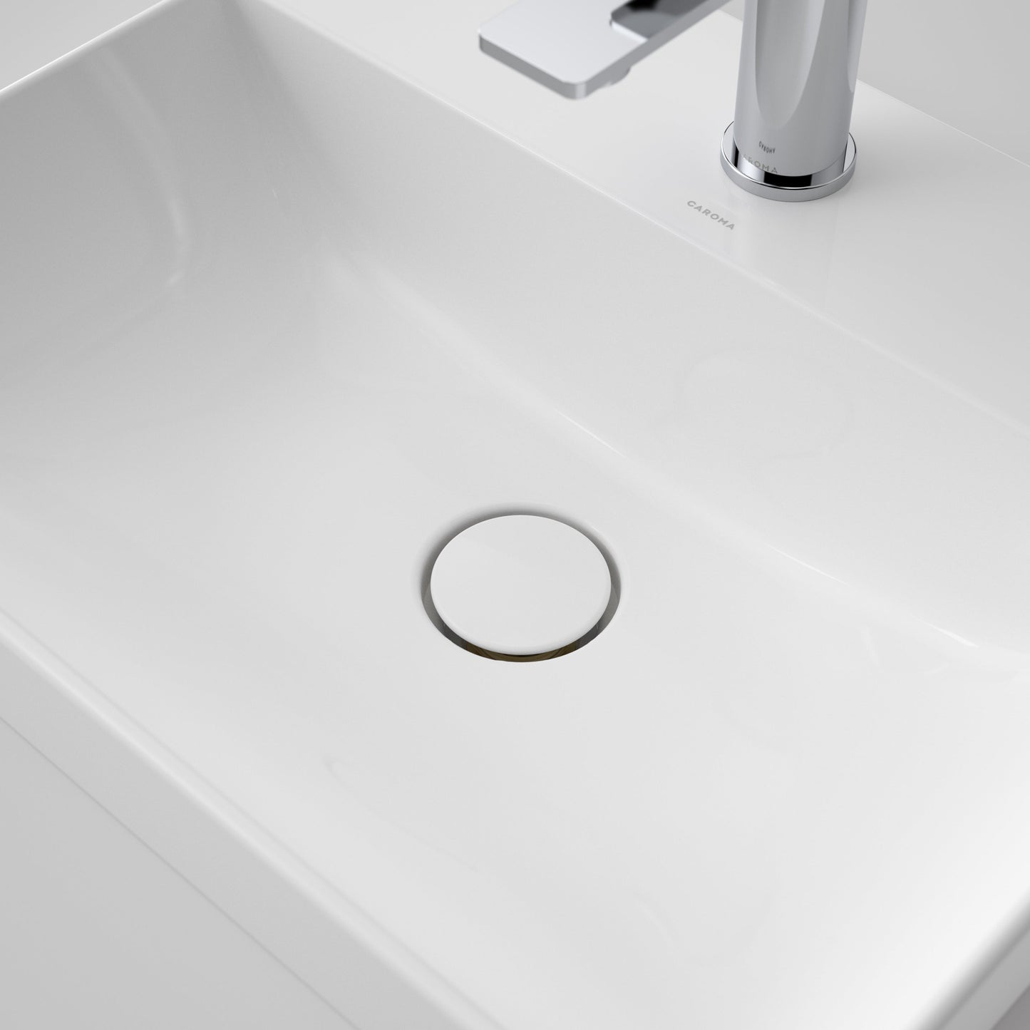 Urbane II Ceramic Basin Dome Pop-Up Plug & Waste White