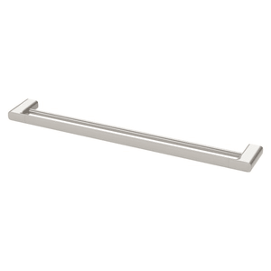 Nuage Double Towel Rail 800mm  Brushed Nickel - Brushed Nickel