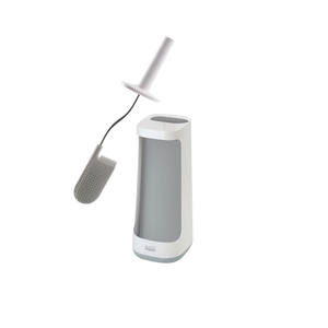 Flex Plus Toilet Brush with Storage Caddy - Light Grey