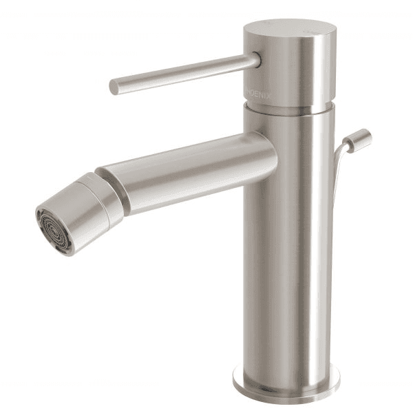 Vivid Slimline Bidet Mixer with Pop-Up Waste Brushed Nickel