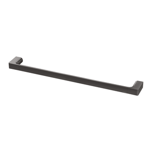 Gloss Single Towel Rail 600mm Brushed Carbon - Brushed Carbon
