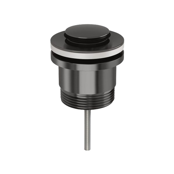 40mm Flat Pop Up Universal Waste Brushed Carbon