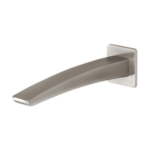 Rush Wall Basin Outlet 180mm Brushed Nickel - Brushed Nickel