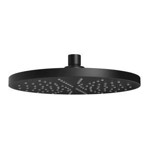 Vivid Shower Rose 230mm Round Matte Black - Matte Black