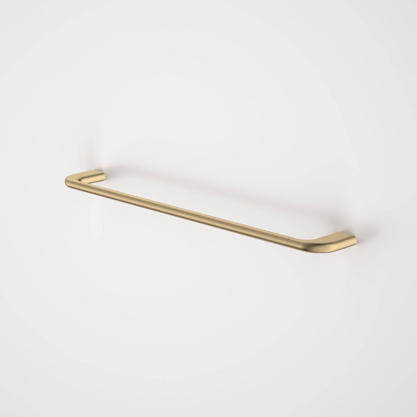 Contura II 620mm Single Towel Rail Brushed Brass