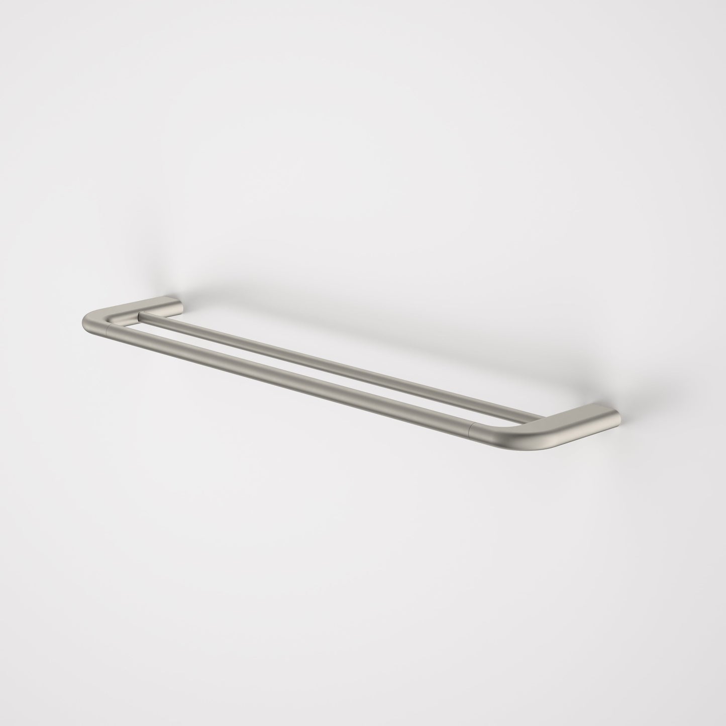 Contura II 620mm Double Towel Rail Brushed Nickel