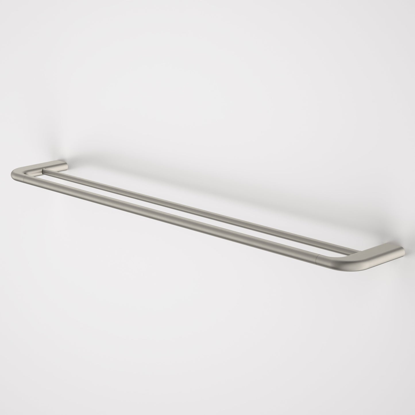 Contura II 820mm Double Towel Rail Brushed Nickel