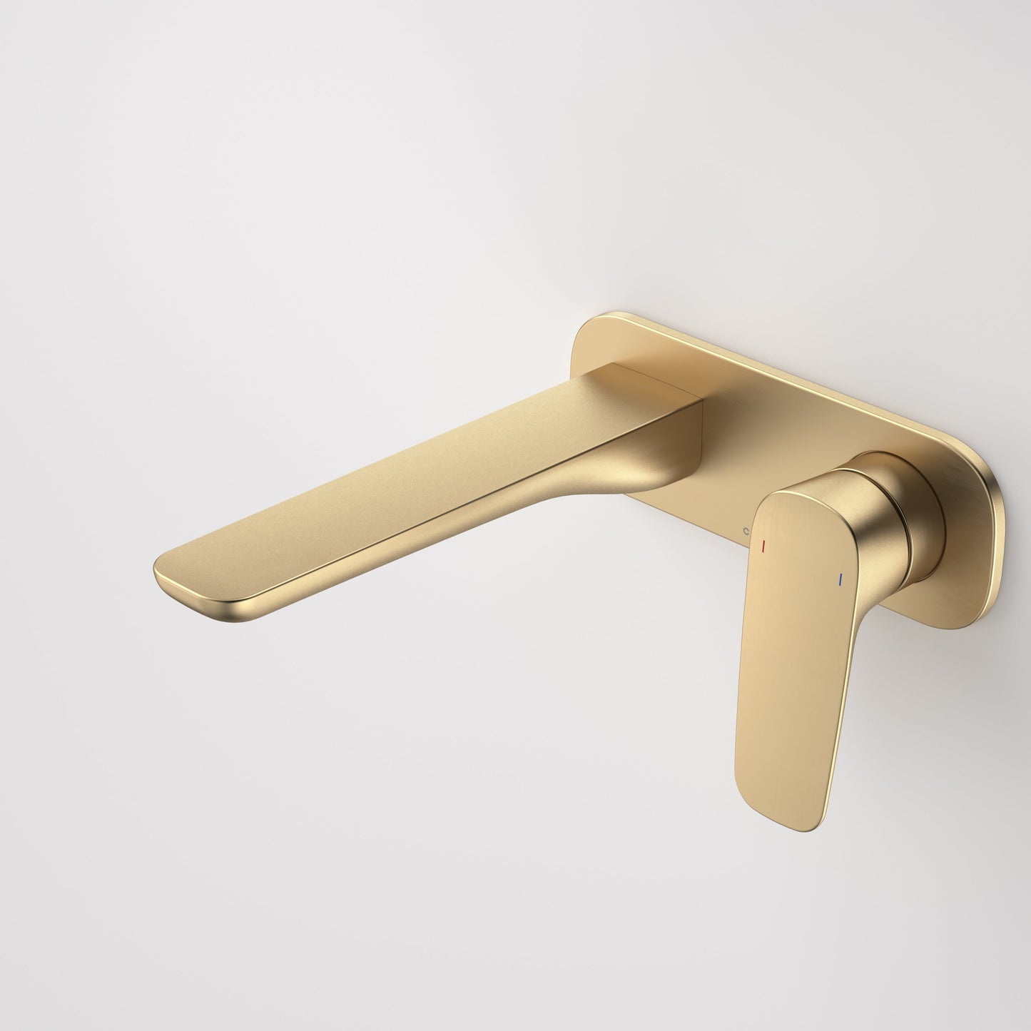 Contura II Wall Basin/Bath Mixer 180mm Brushed Brass