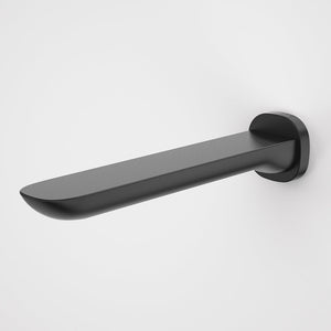 Contura II Basin/Bath Outlet 220mm Matte Black - Matte Black