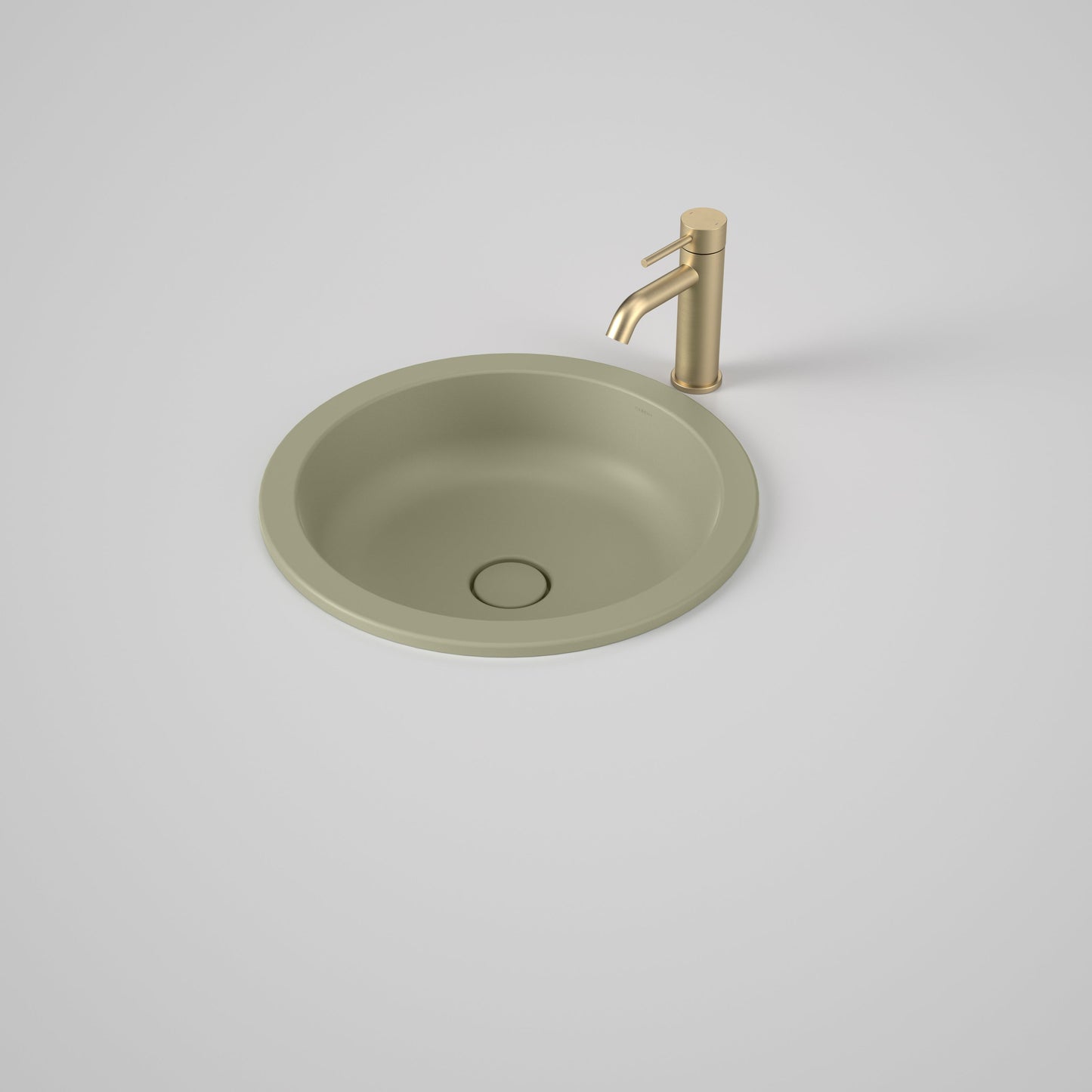 Liano II 440mm Round Under/Over Counter Basin Matte Green
