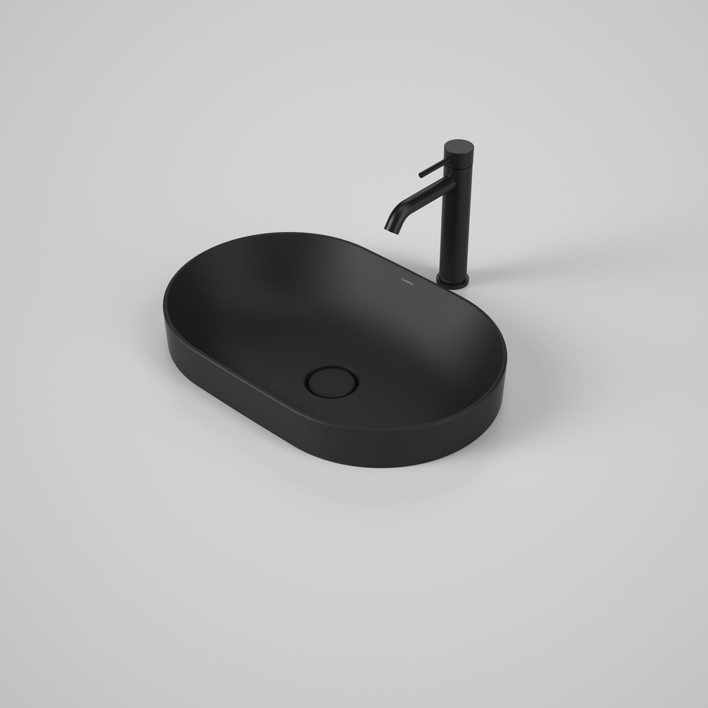 Liano II 530mm Pill Inset Basin Matte Black