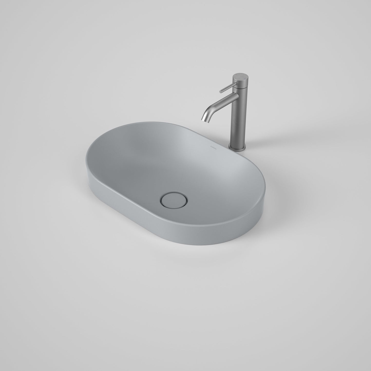 Liano II 530mm Pill Inset Basin Matte Grey