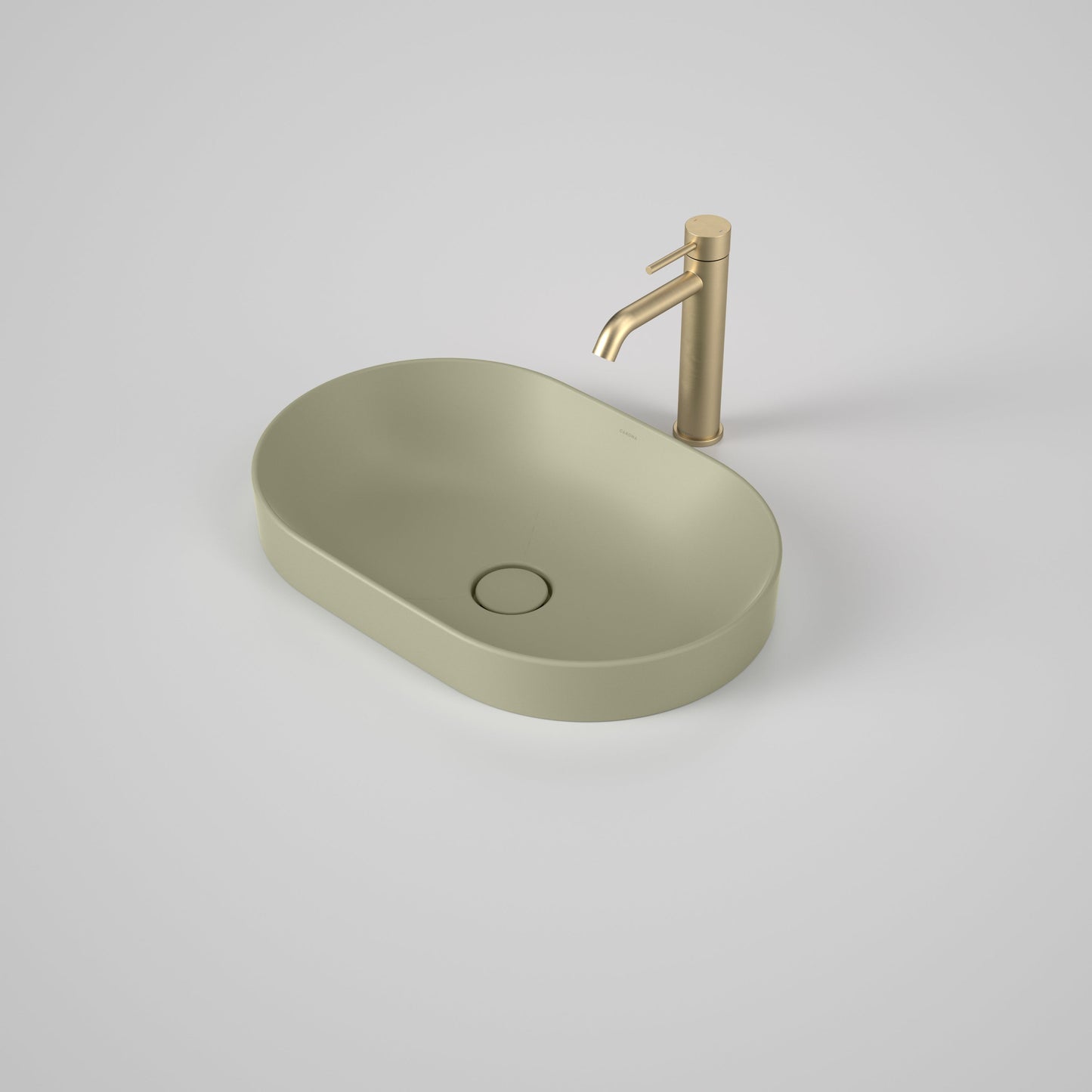 Liano II 530mm Pill Inset Basin Matte Green
