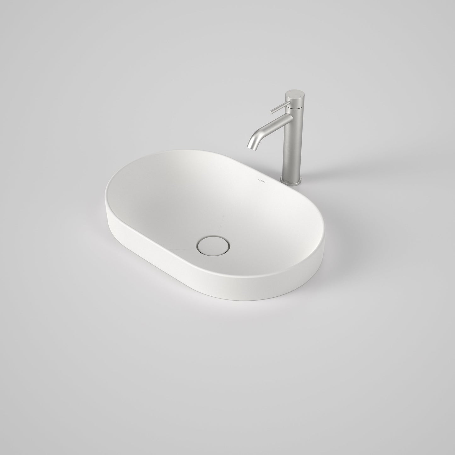Liano II 530mm Pill Inset Basin Matte White