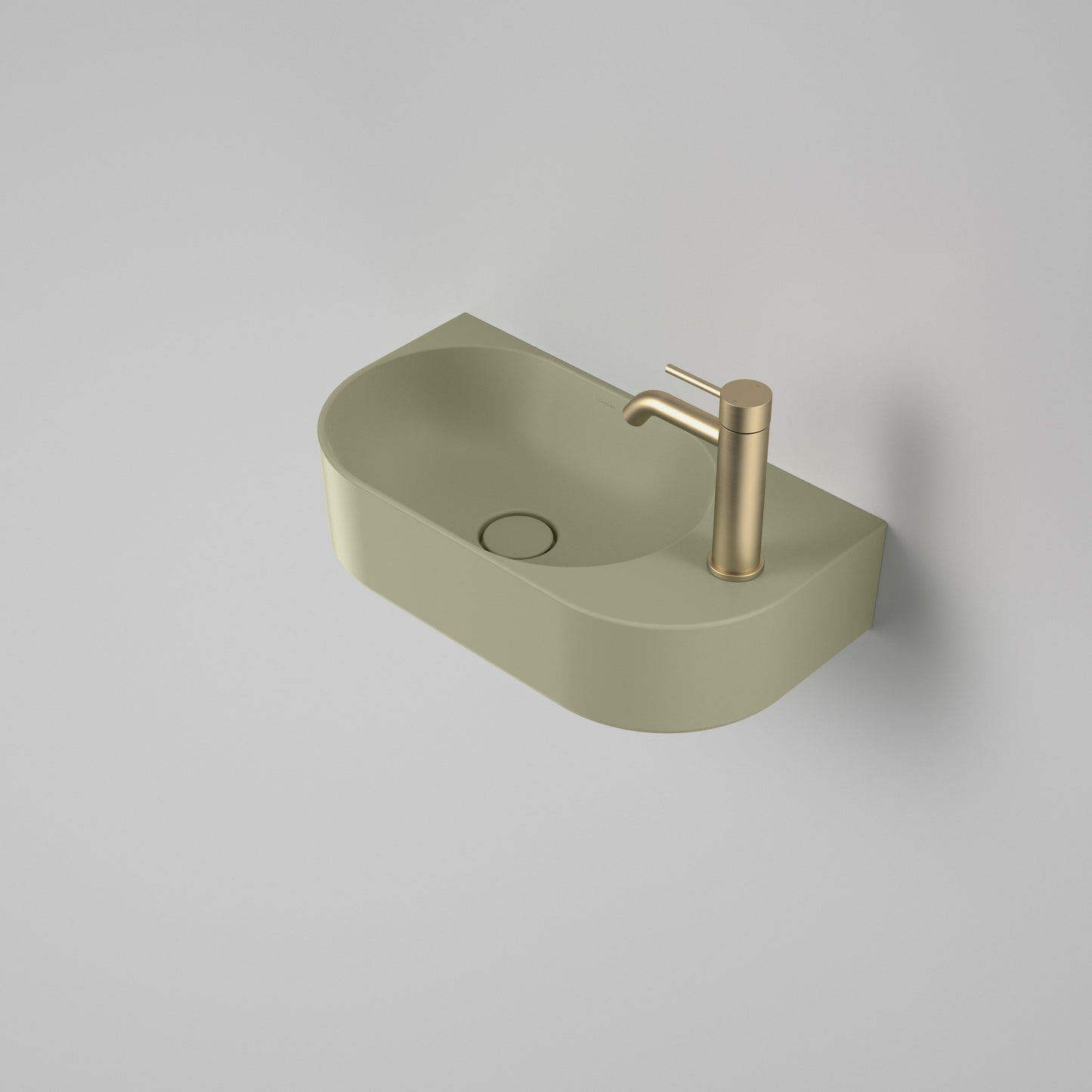 Liano II Hand Wall Basin Matte Green