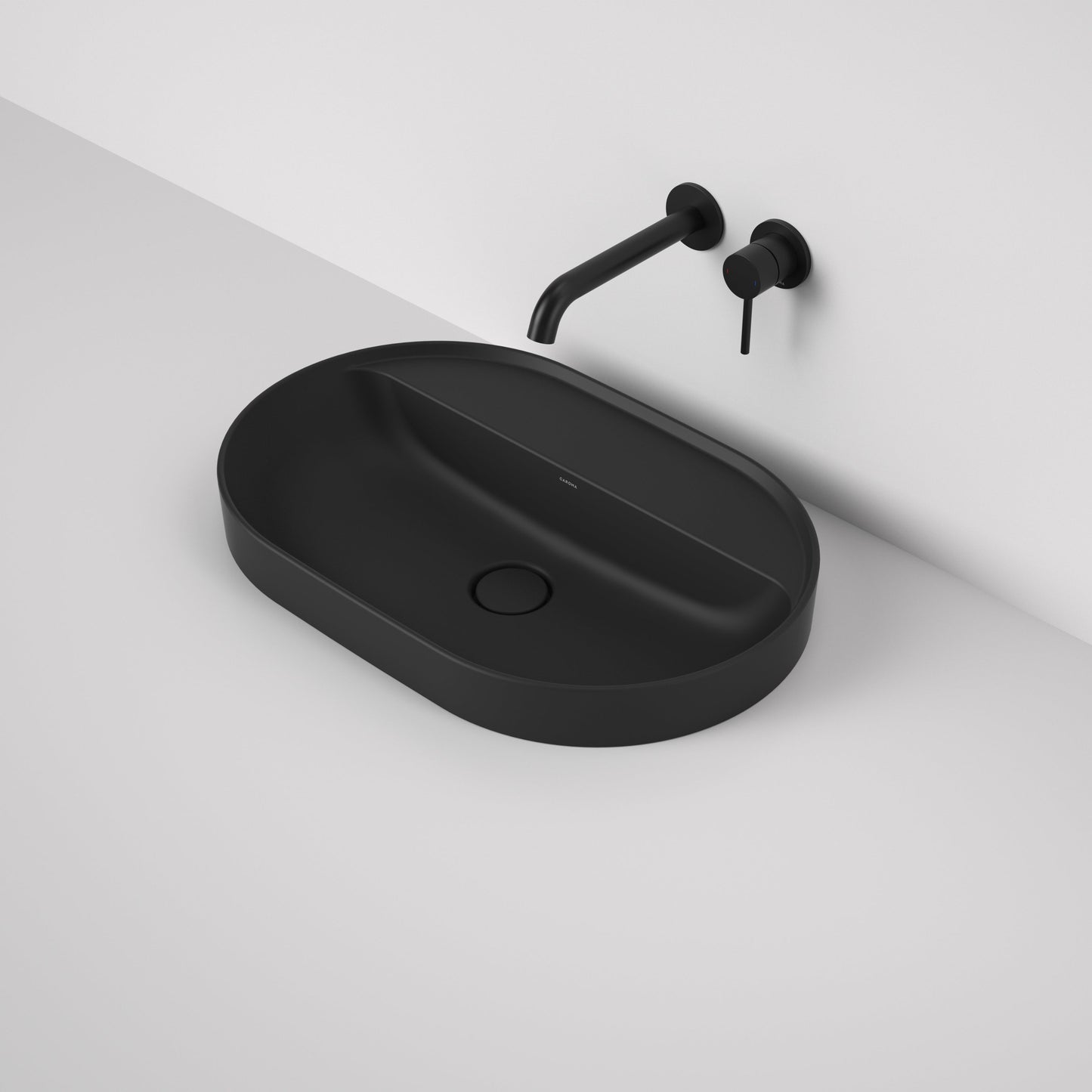 Liano II 600mm Pill Inset Basin with Tap Landing Matte Black
