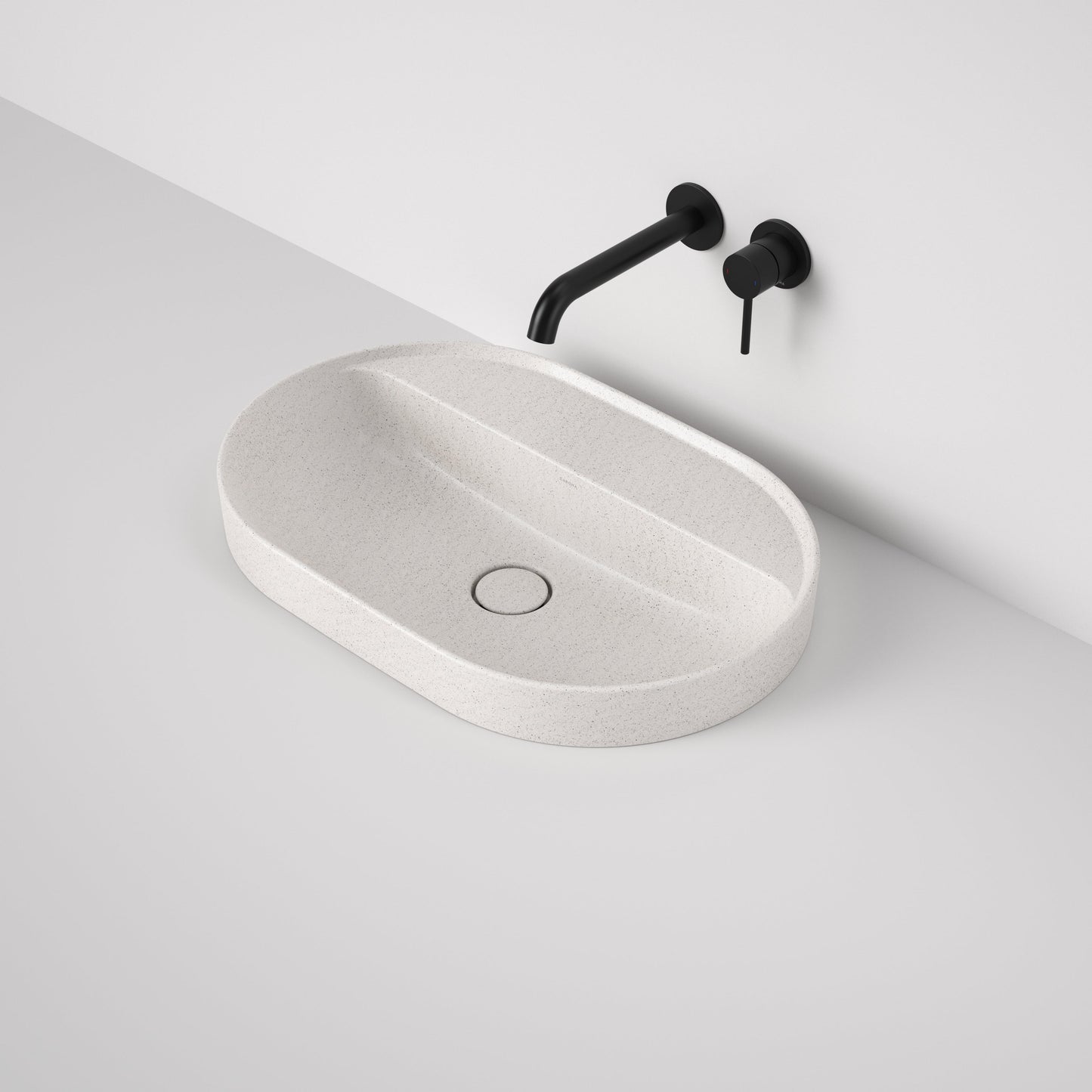 Liano II 600mm Pill Inset Basin with Tap Landing Matte Speckled