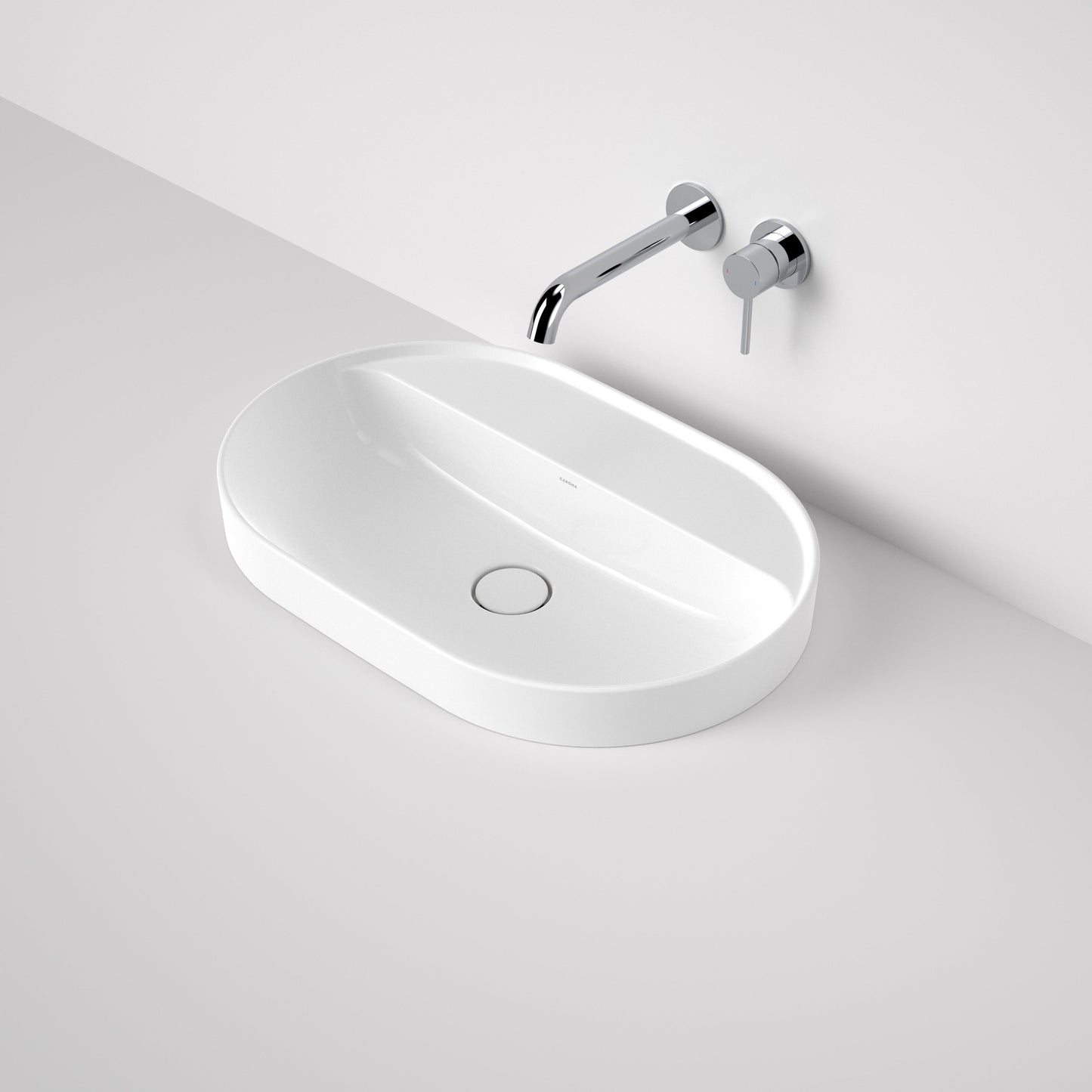 Liano II 600mm Pill Inset Basin with Tap Landing White