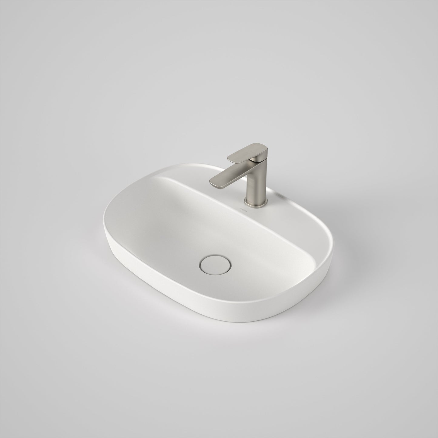 Contura II 530mm Inset Basin with Tap Landing Matte White