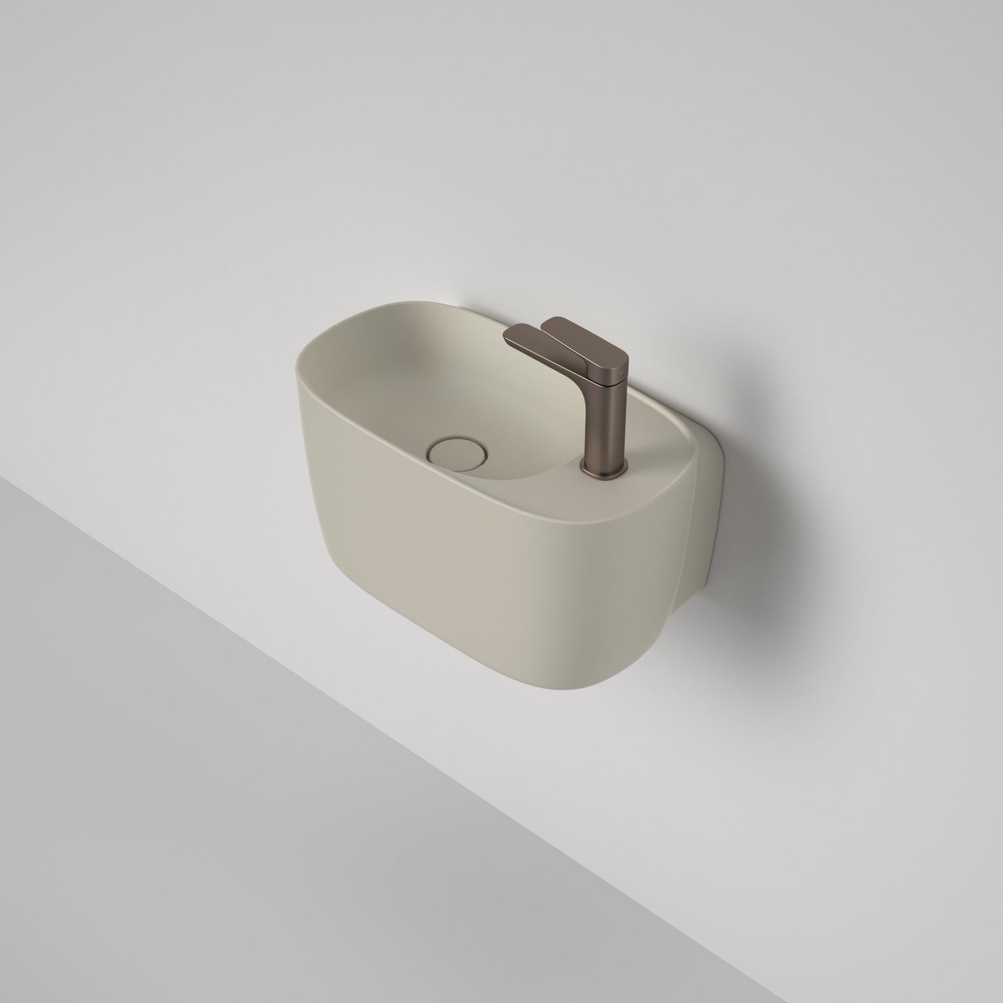 Contura II Hand Wall Basin Matte Clay