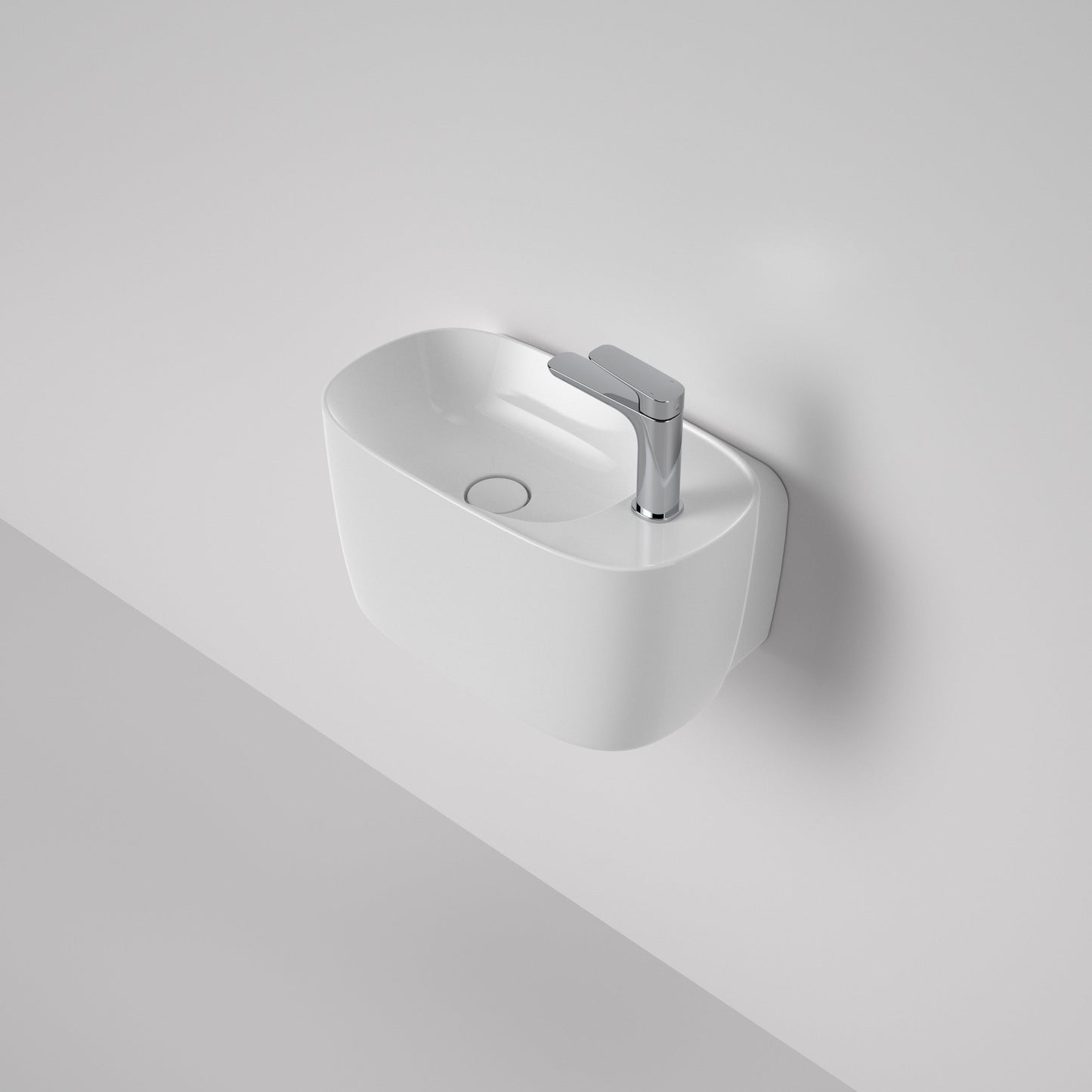 Contura II Hand Wall Basin White