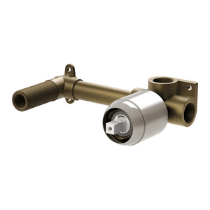 Builders Wall Mixer Set Breech Only Brushed Nickel - Brushed Nickel