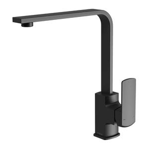 Teva Sink Mixer 200mm Squareline Matte Black - Matte Black