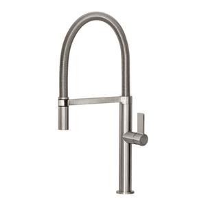 Prize Flexible Coil Sink Mixer 220mm Brushed Nickel - Brushed Nickel