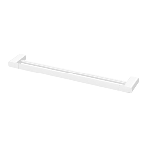Nuage Double Towel Rail 600mm  Matte White - Matte White